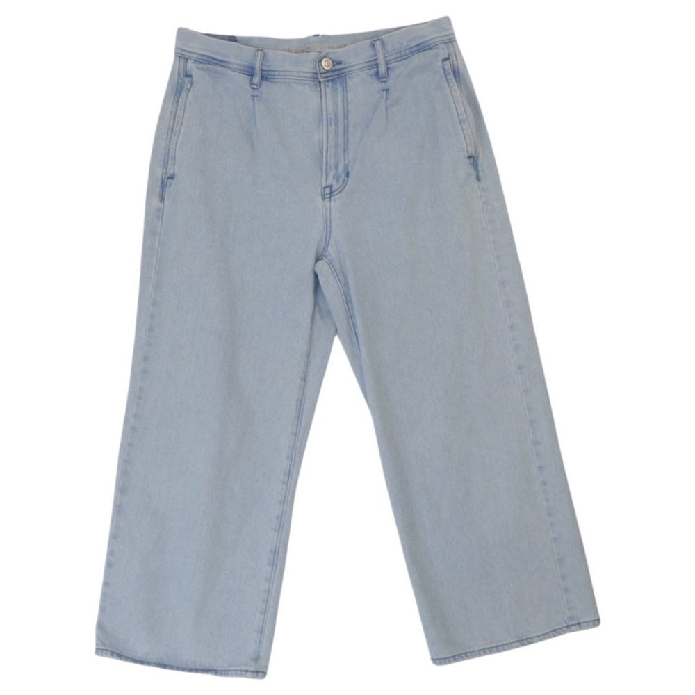 American Eagle Wide Leg Crop Denim Jean